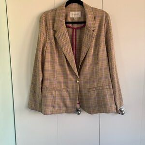 Liverpool Multicolor Checkered Blazer